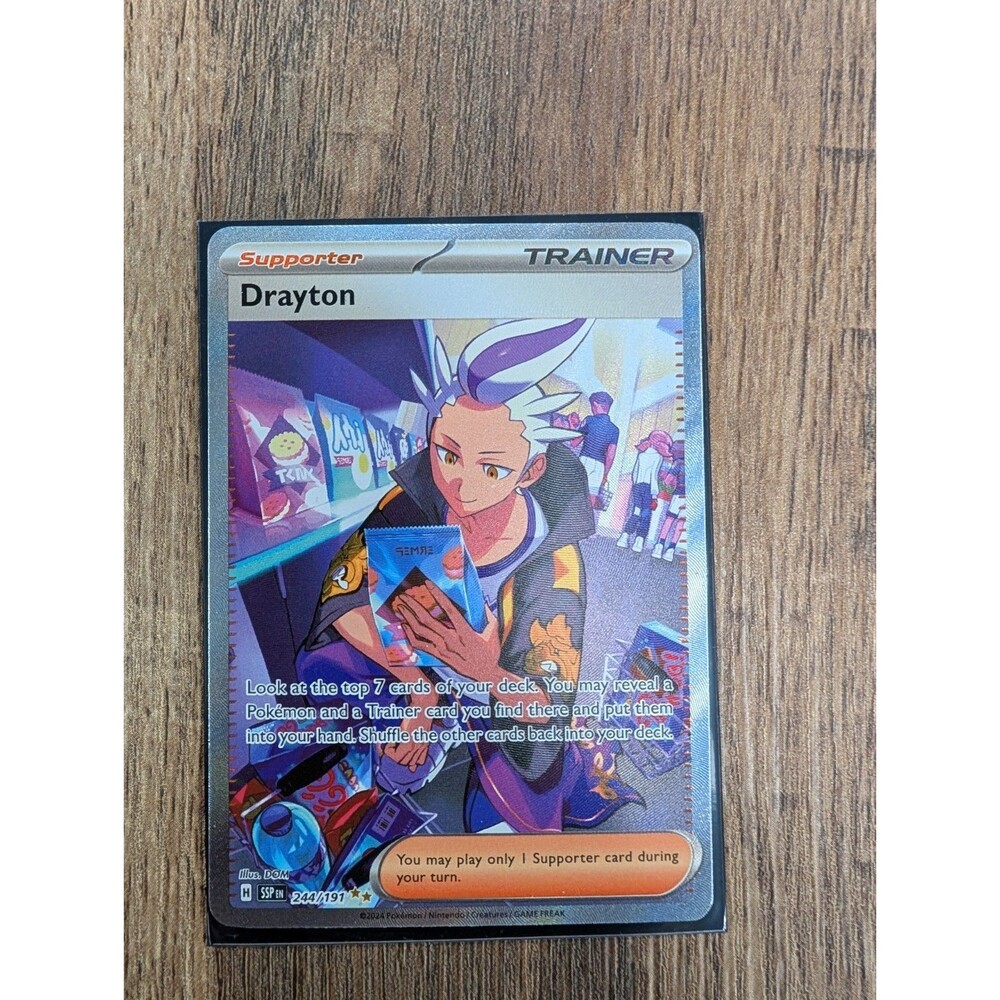 Drayton 244/191 Special Illustration Rare Surging Sparks Pokemon Near Mint